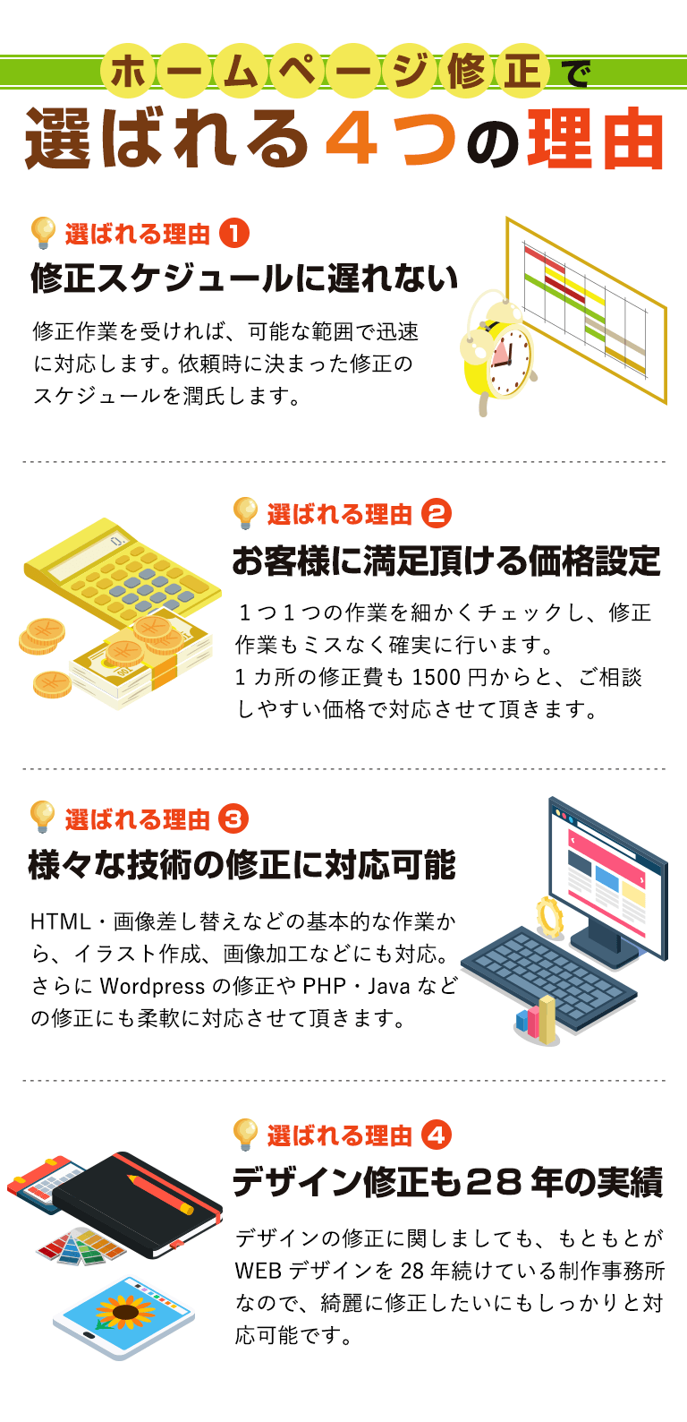 ホームページ修正センター - そうだ！ホームページ修正センター